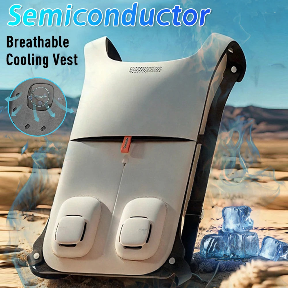 Summer Cooling Vest Semiconductor Refrigerationr Outdoor Work Circulating Ice Clothes Waterproof