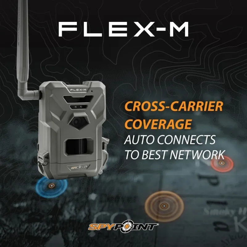 Flex-M 2 Pack Cellular Trail Cameras - Best Hunting Accessories, No WiFid, GPS, Night Vision