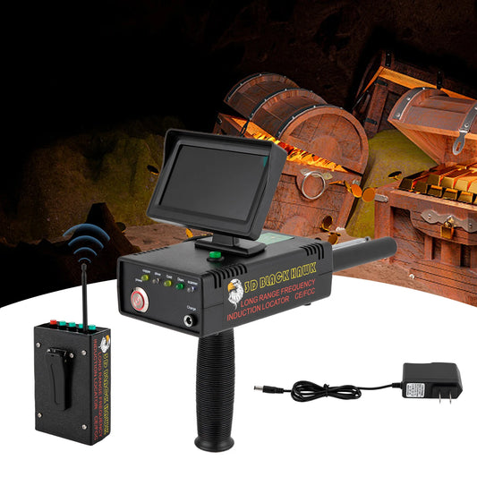 Metal Detector Gold Finder Underground Scanner High Definition Screen Gold Silver Copper AC100‑240V