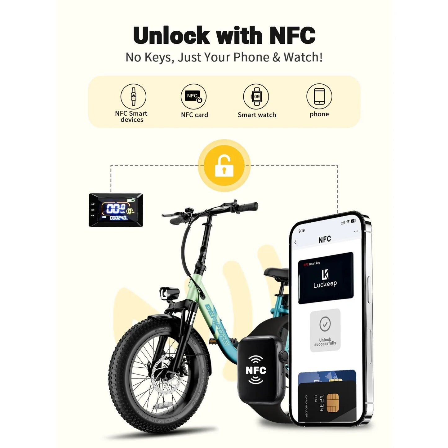 City E-Bike 750W Motor 48V15AH Battery, Seat Back + Footrest Electric Bike 26*3.0-inch Fat Tire