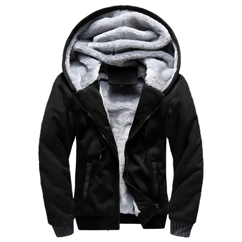 Men's Jacket Camouflage Thicken Winter Jackets for Men Fleece Long Sleeve Coat Man Casual Hoodies