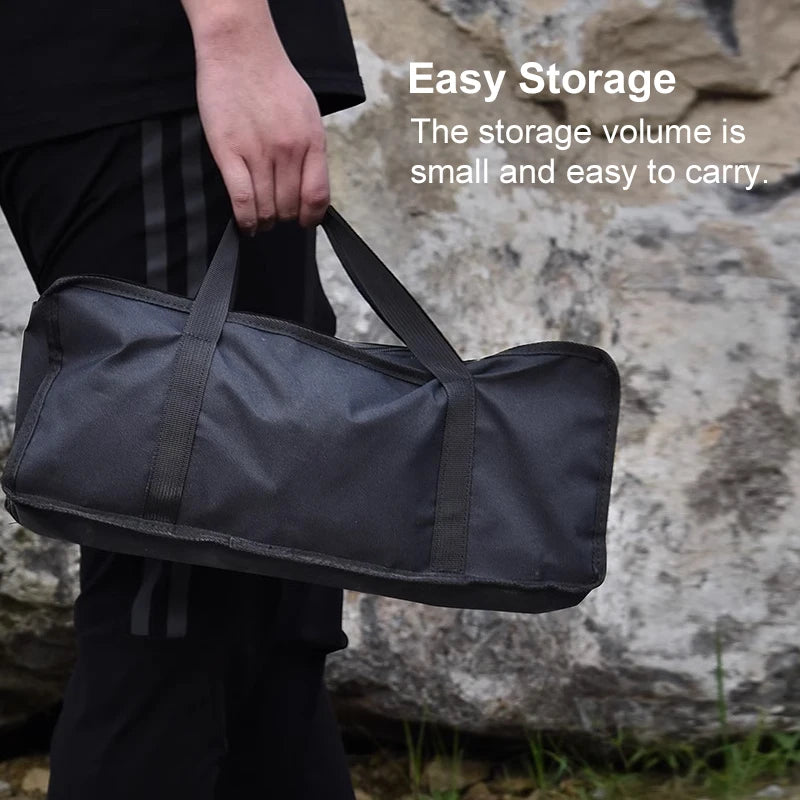 Folding Camping Table Aluminum Lightweight Storage, Mesh Bag for Outdoor Backyard Picnic Hiking