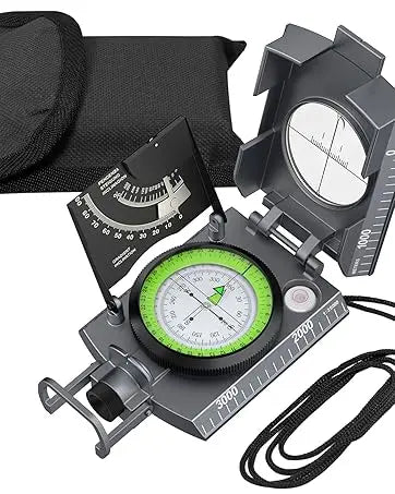 Anbte Compass, 3000 Gauss, Military, Waterproof, Handheld,Camping, Hiking, Survival (128 chars)