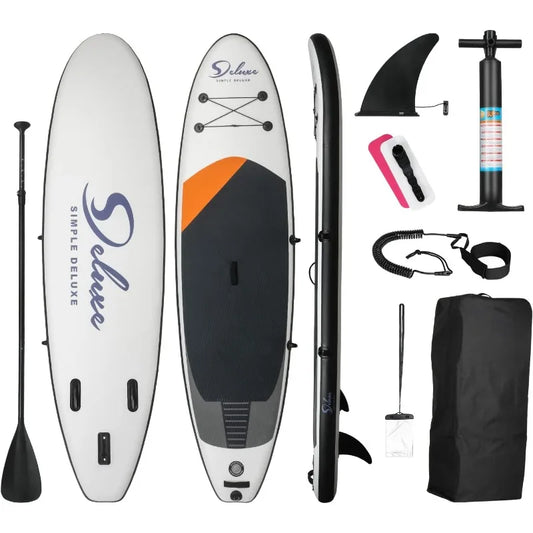 Inflatable Stand Up Paddle Board – Simple Deluxe SUP for All Skill Levels,for Adults & Youth