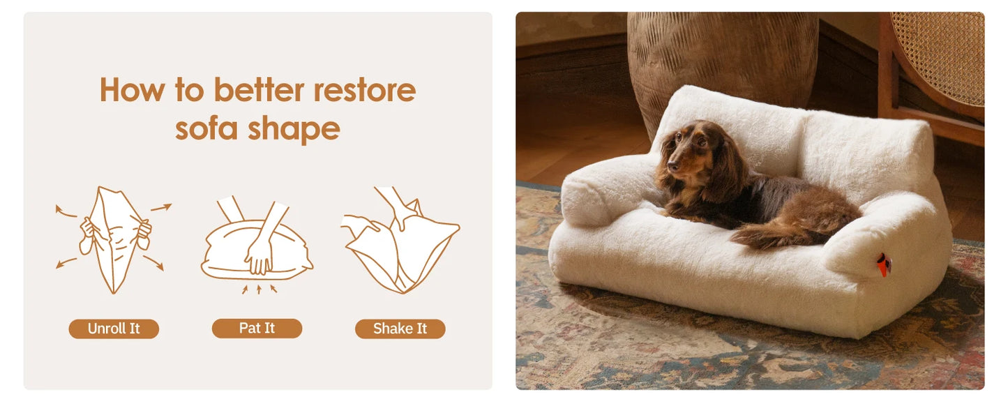 Pet Couch Bed 26×19×13 Inch WashableBeds for Medium Small dogs