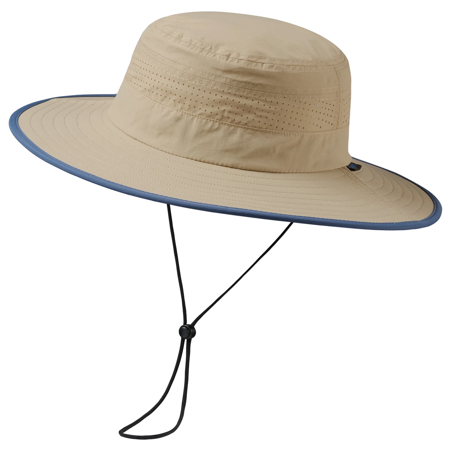 UPF 50+ Foldable Brim Water-Resistant Sun Bucket Hat with Perforated Mesh Adjust for Men Women