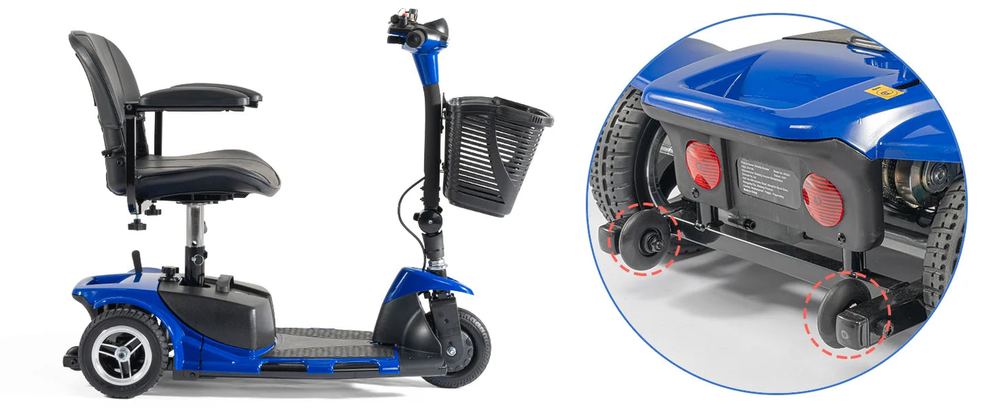 Electric Mobility Scooter 3 Wheel Portable Foldable For Adult Elderly Disabled, Sport