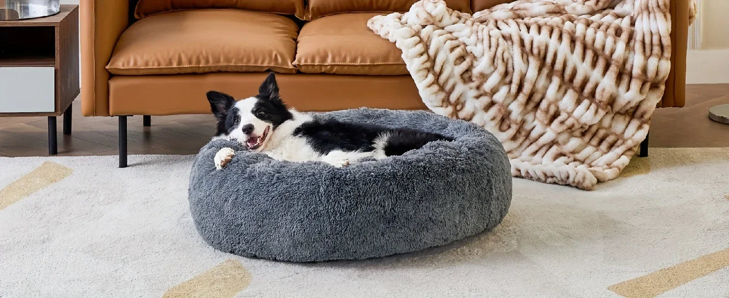 40-120cm Round Plush Dog /Pet Sleeping Bed Cushion Soft