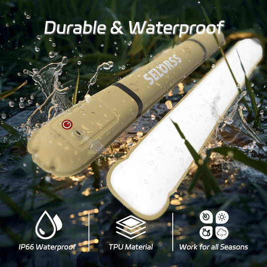 Rechargeable Portable Camping Strong Light Waterproof 2000 mAh Tent Lamp Spotlight Repair Lighting