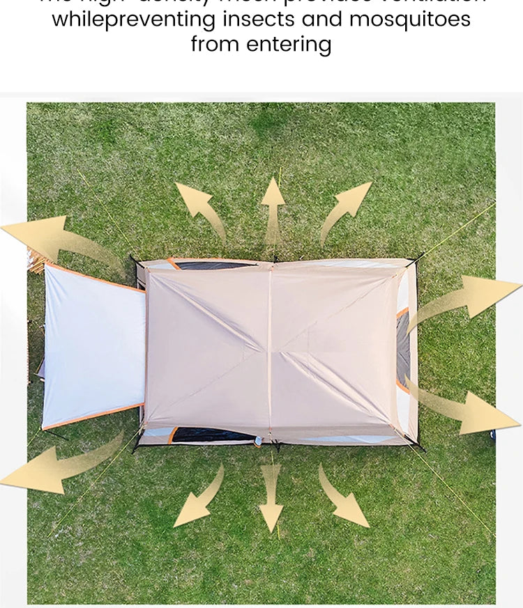 Large Family Tent 8-12 Person 2 Room Windproof, Sun Protection bug Net, Instant ,4 Season