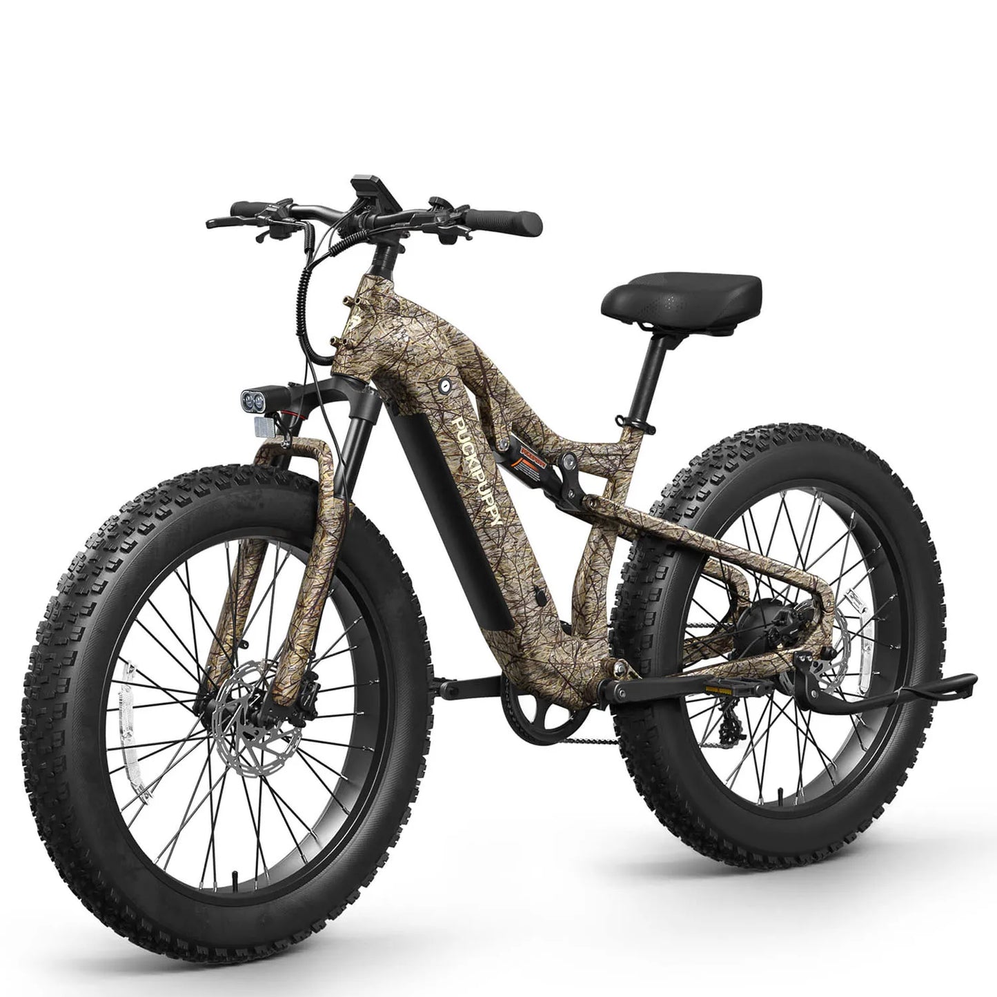PUCKIPUPPY Lab-pro E-Bike 26" Fat Tire Full Suspension Mountain1350W 48V 20AH Ebike 2-Yr Warranty