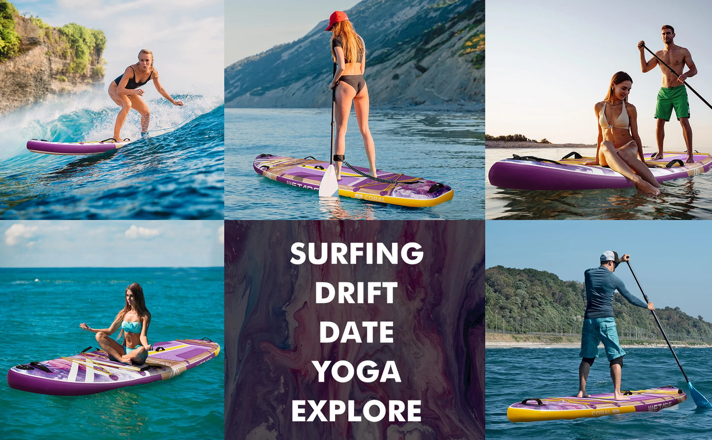 Waterproof Inflatable Paddle Board 11'6''x35''x6''Adult Standing Style Aquatic, Accessories