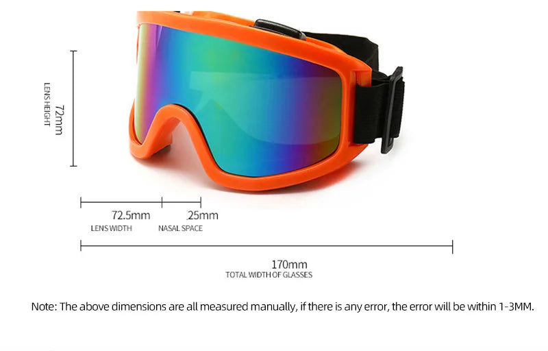 Protective Glasses Motorcycle Helmet Outdoor Sports Windproof DustproofSki Snowbd Goggle Motocross