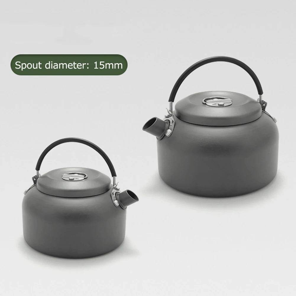 0.8L/1.4L Camping Tea Coffee Pot Portable Lightweight  Large Capacity Hiking Backpacking