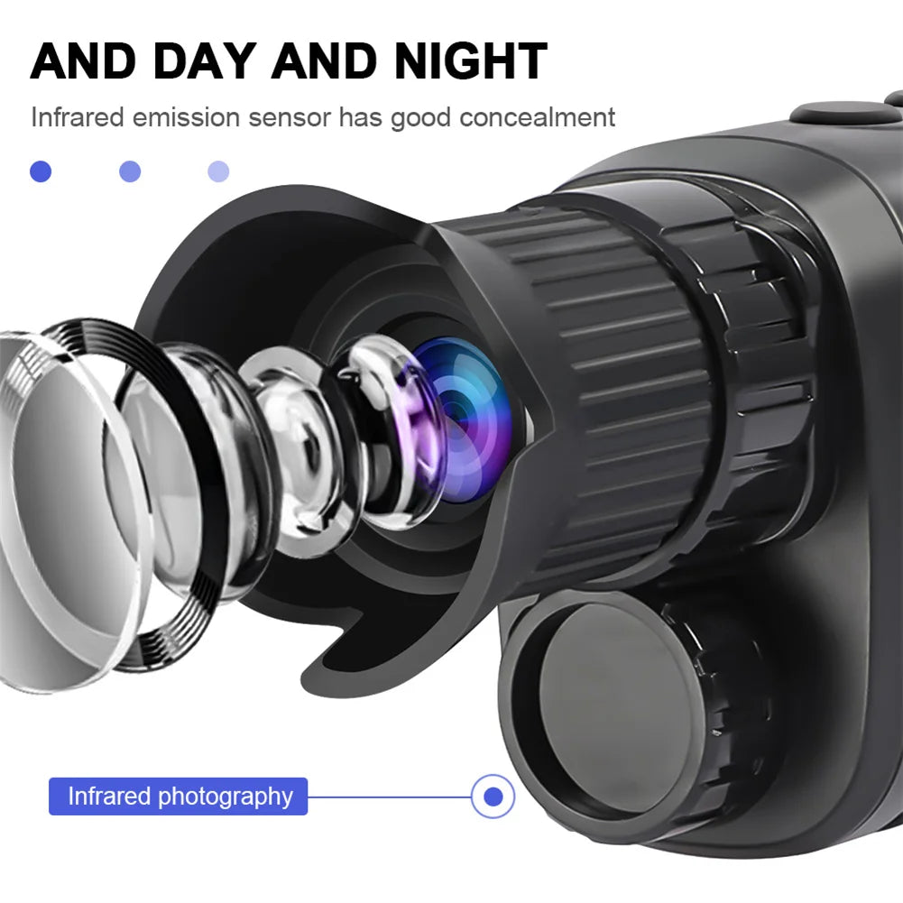 R7 Digital Night Vision Monocular Telescope 5X Zoom Full HD Infrared Night Goggles Hunting Camping