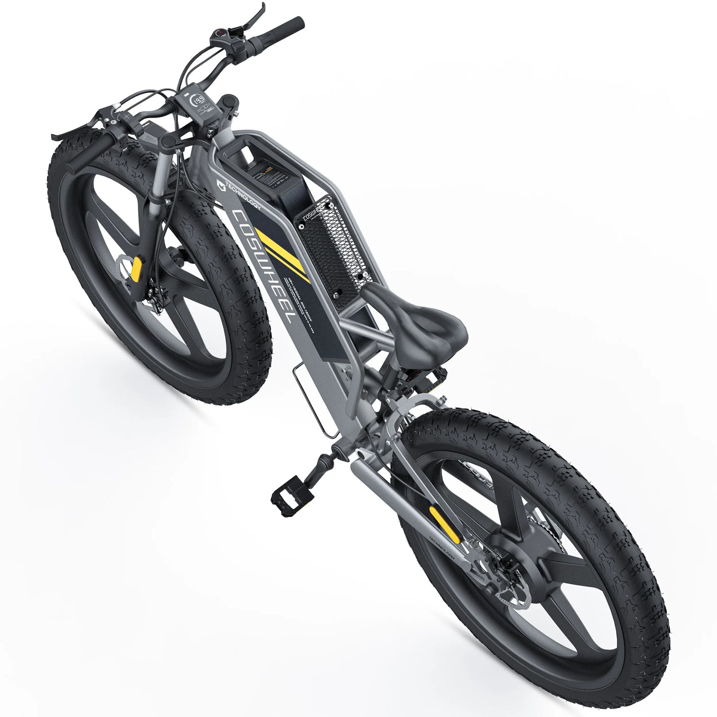 COSWHEEL T26 Electric Bike 26Inch Fat tires Mountain 1000W 48V 25AH hydraulic brake  Off Road