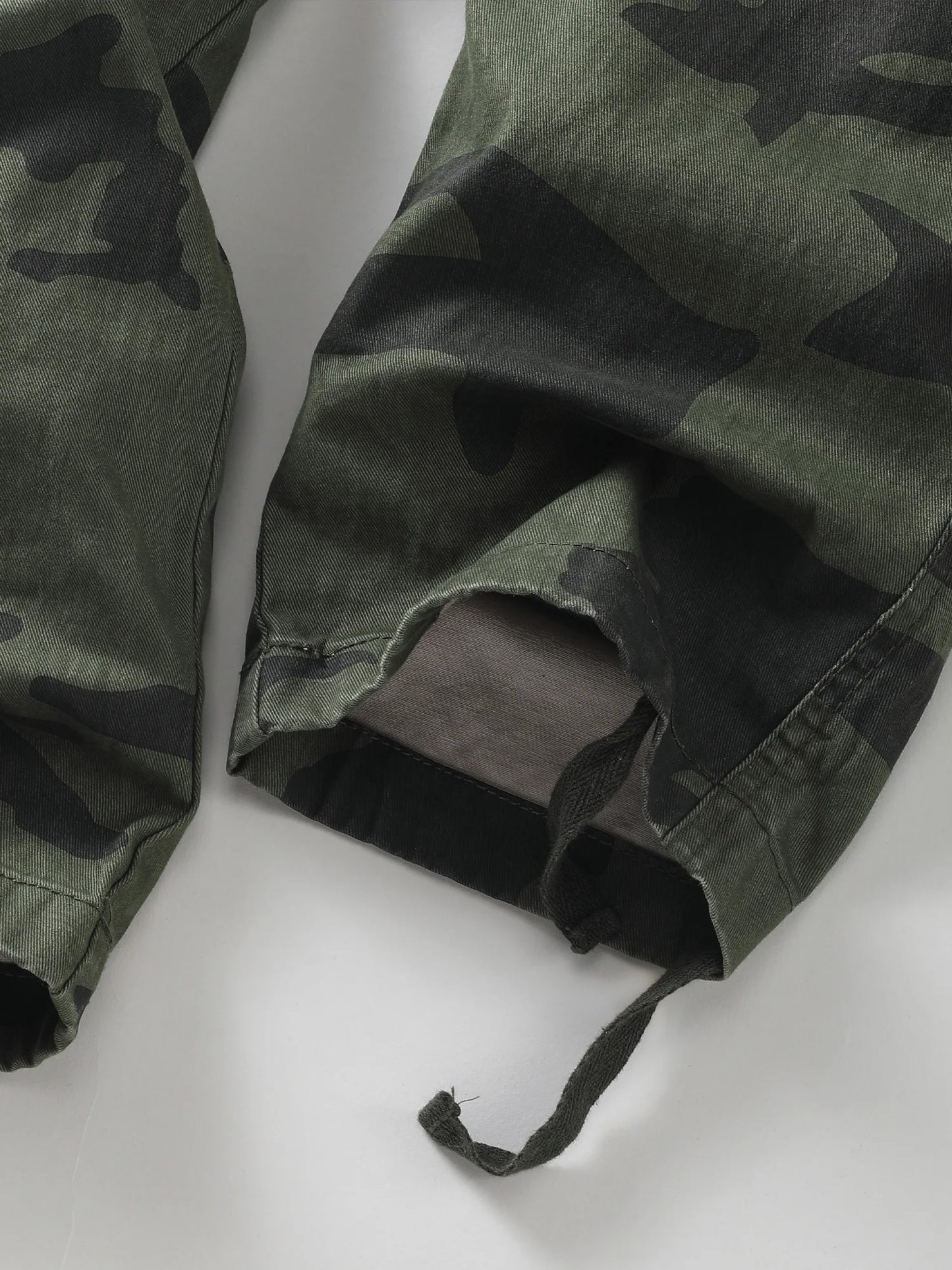 Men's Hiking Pants, Outdoor Ripstop Wild Cargo Multi-Pocket Camo Pants, Casual (No Belt)