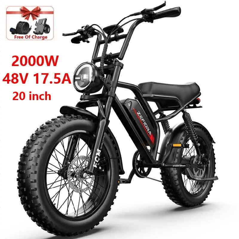 New 14 20 Inch E-Bicycle,1000w 2000w 48v 10ah 15ah 17.5ah 20ah Battery,Climbing 45° Slope