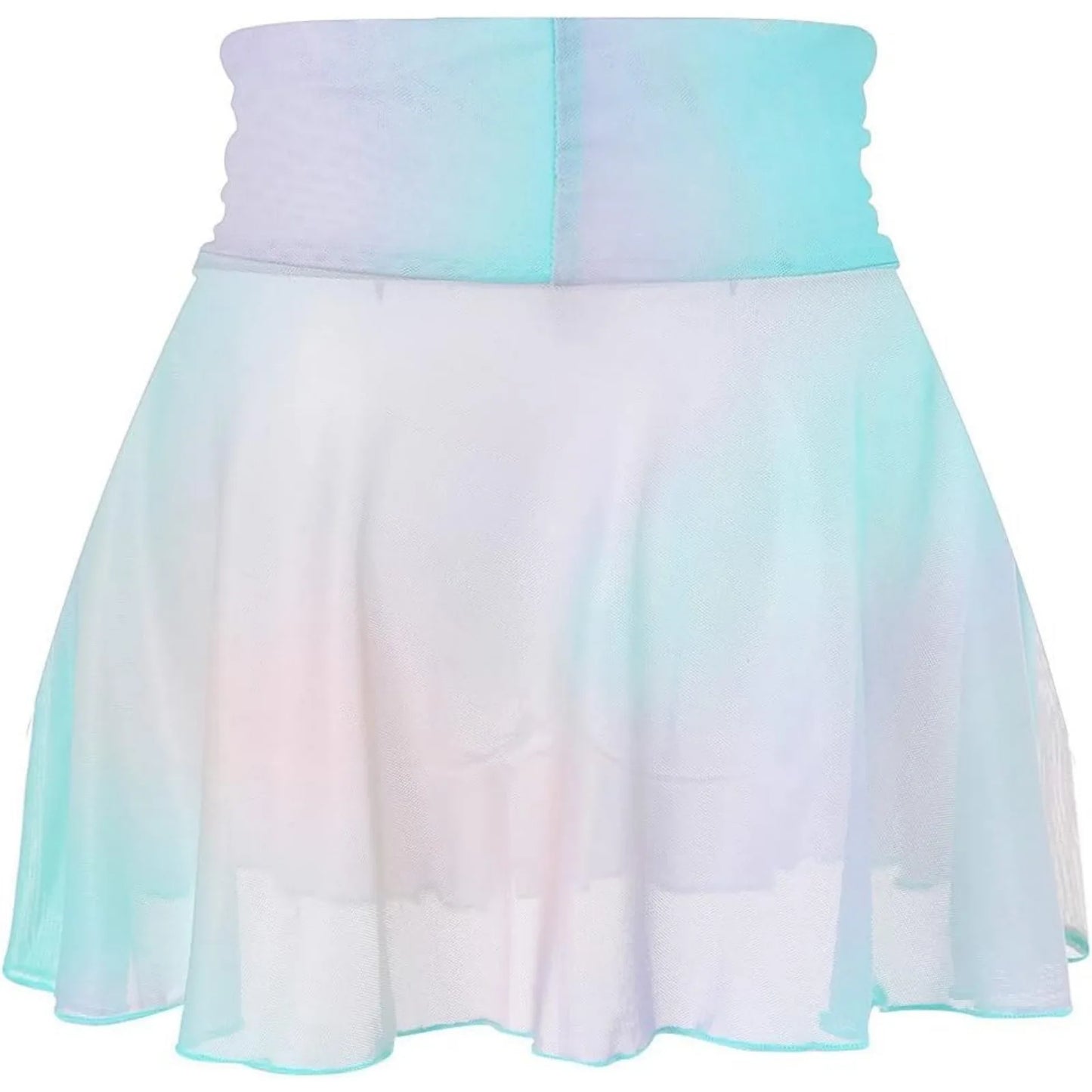 Women Girls Swim Cover Ups Swimsuit Cover-up Skirts Short Mesh Sheer See-Thru Bikini Coverups