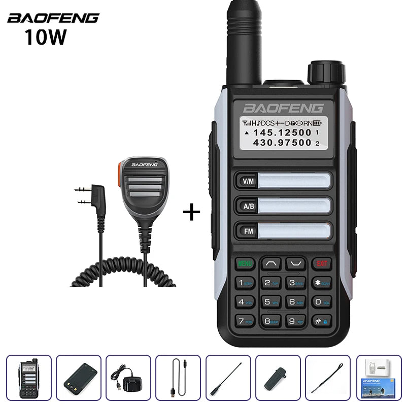 Waterproof Walkie Talkie Dual Band High Power Radio Dual Band Vhf Uhf CB Ham Radio Long Range