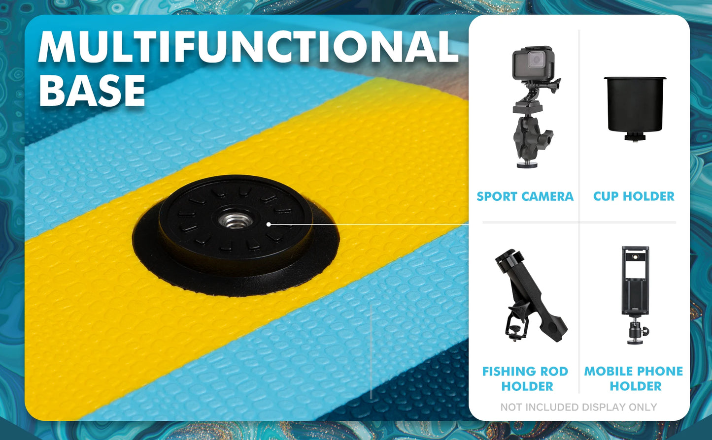 Waterproof Inflatable Paddle Board 11'6''x35''x6''Adult Standing Style Aquatic, Accessories