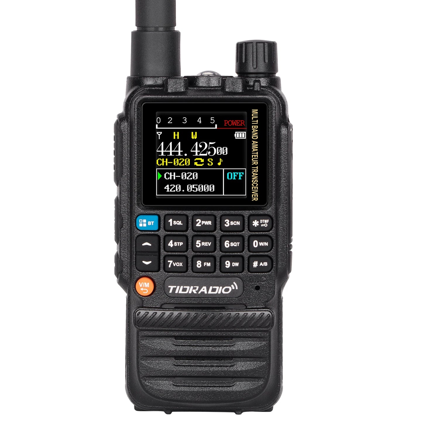 Walkie Talkie Phone APP Wireless Programming Dual PTT Air Band Long Range Radio USB Type-C Cable