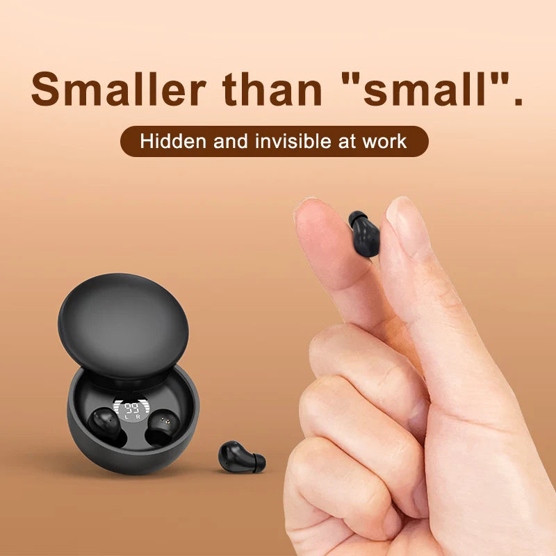 Bluetooth 5.4 Wireless Earphones Small,Sleeping Sport Invisible Bass Quality Headset Sliding Cover
