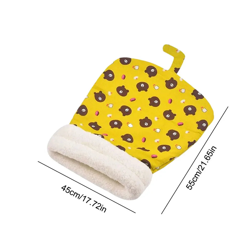 Cute Cartoon Cat Sleeping Bag Soft Plush Bed Funny TunnelNest WarmPuppy and Kitten