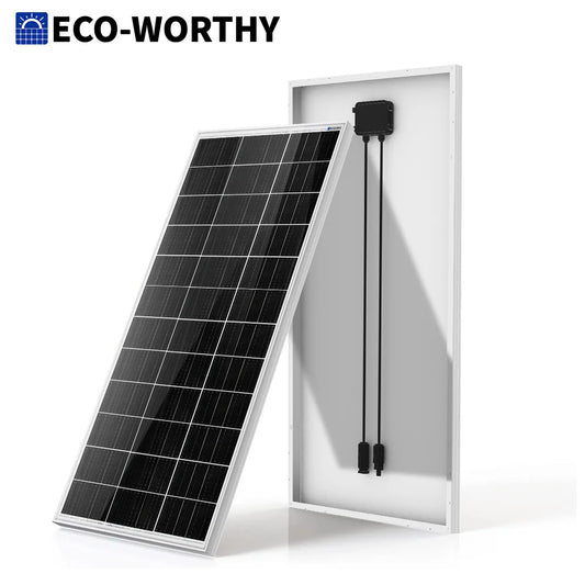 195 Watt Solar Panel 12 Volt Monocrystalline High Efficiency PV Module Power Charger Sunsheds,RVs