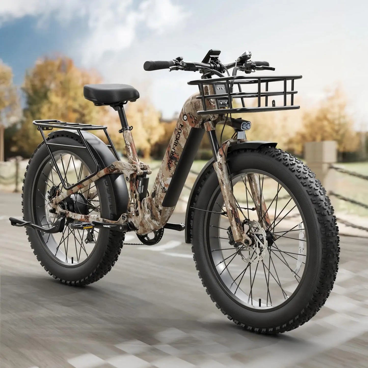 Boxer-ST E-Bike 960W 48V 20AH  26" x 4" Fat Tire Full Suspension Ebike with 2-Year Warranty