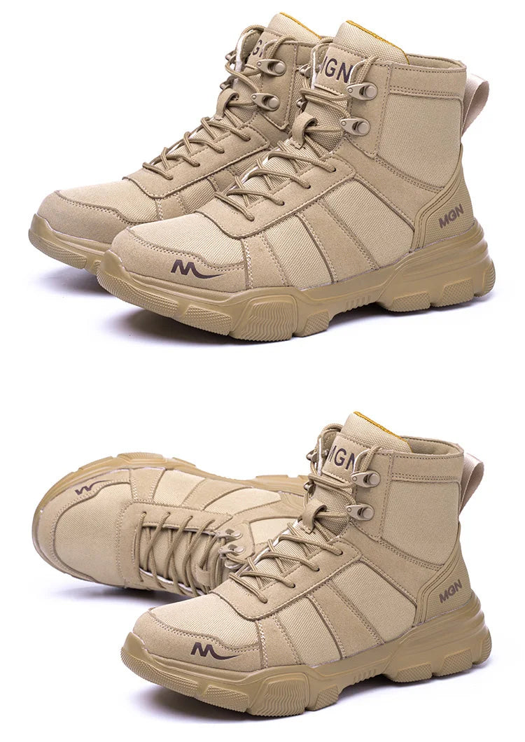 Boots Indestructible Safety Men Steel Toe  Puncture-Proof Sneakers; Women Non Slip Work Shoes