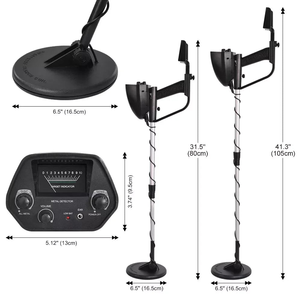 LCD High Accuracy Professional Metal Detectors Waterproof Detect gold & metals