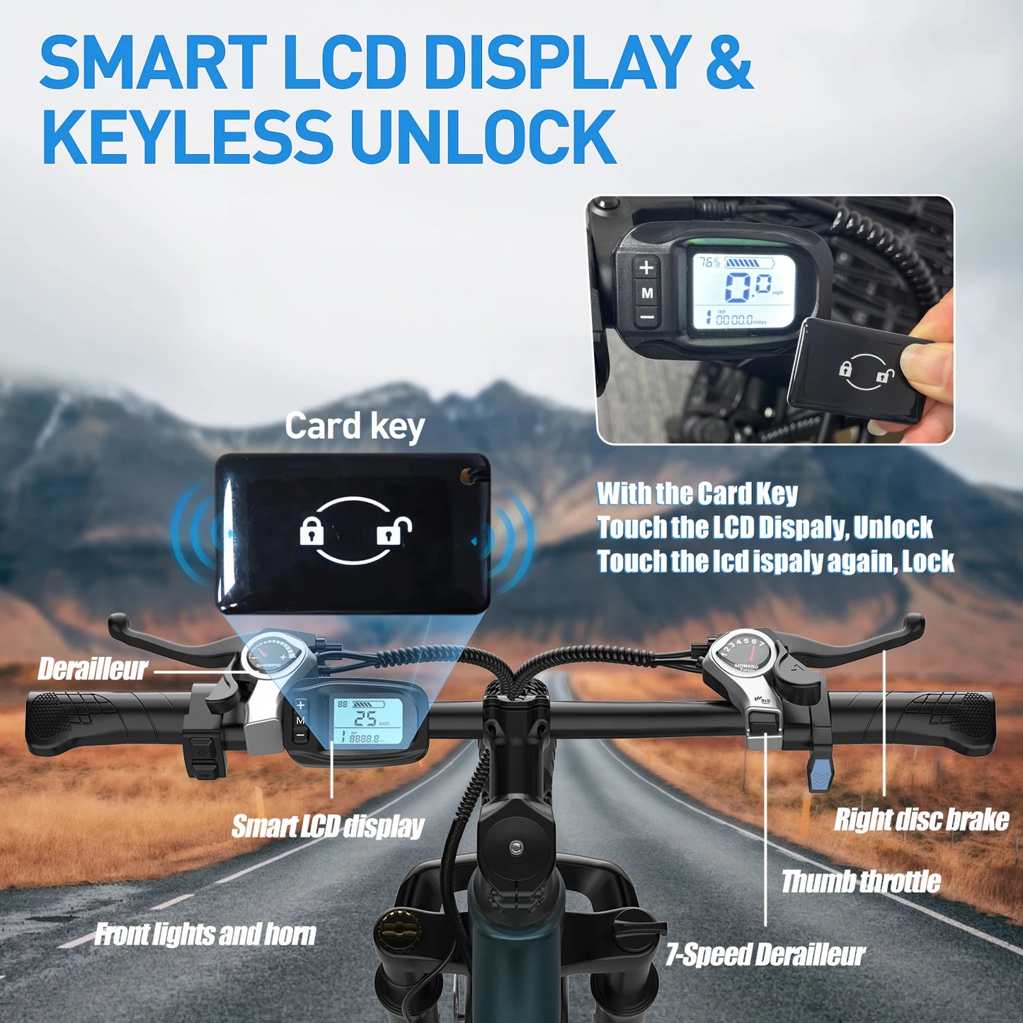 26" 24" Electric Bike,Adults, 500W Powerful Motor 36V 374Wh/468Wh Battery,30miles, 19 MPH,Electric