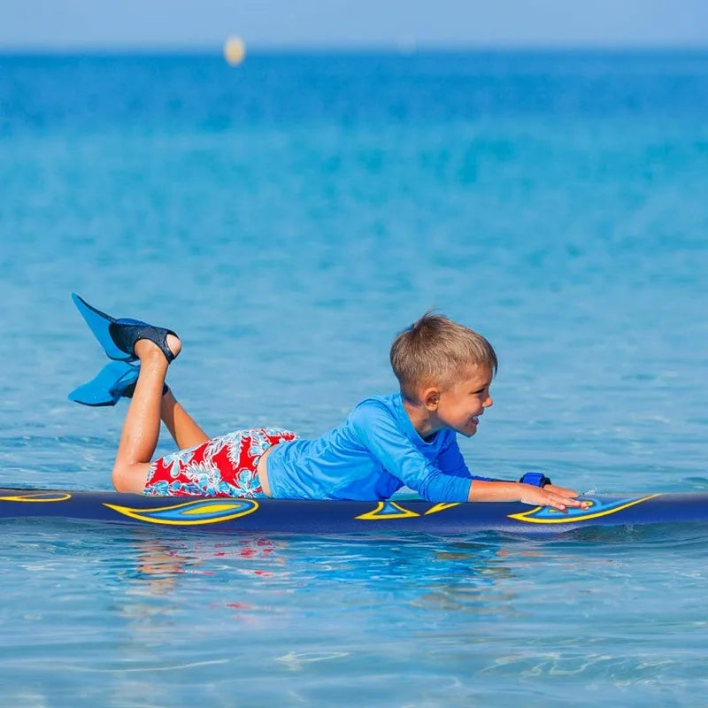 Surfboard,6 Ft Stand Up  with 3 Detachable Fins, Safety Leash, Non-Slip Lightweight Foam4 Kids