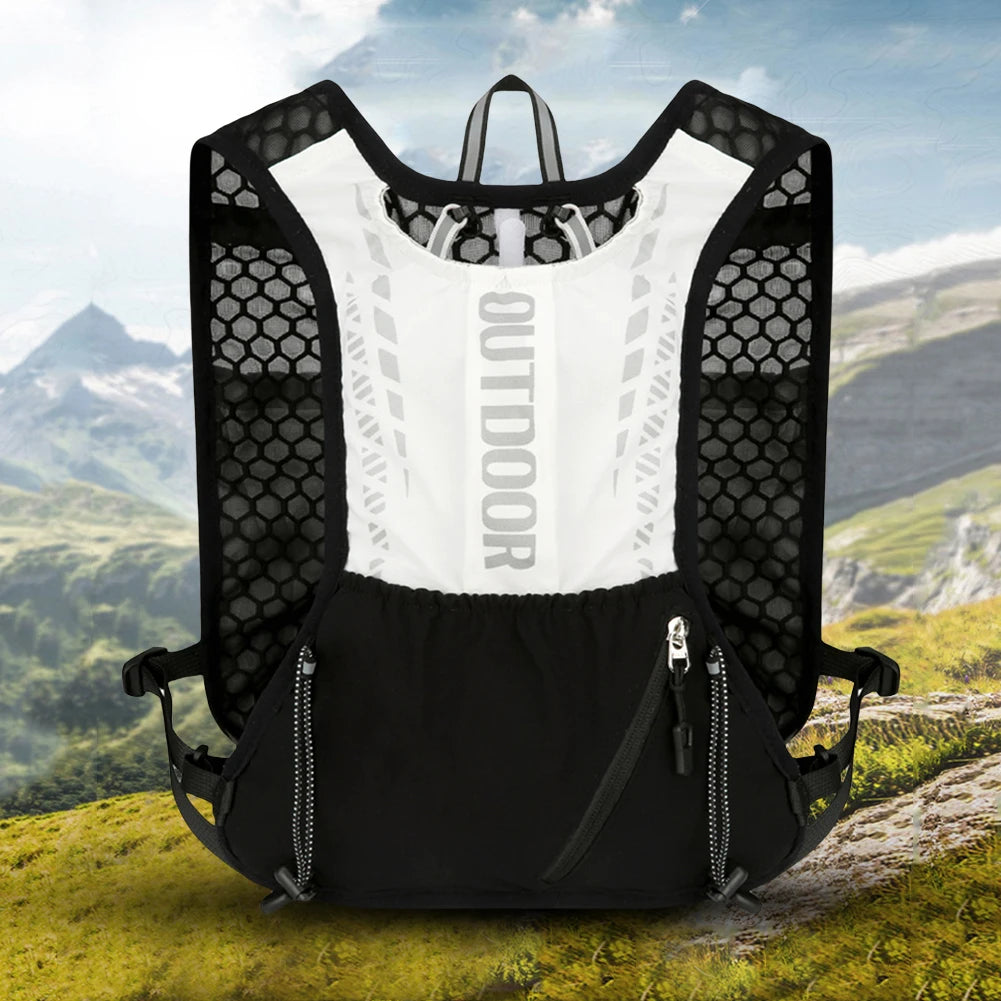 Hydration Running Vest Waterproof Water Bladder Daypack Reflective for Hiking Trail Running