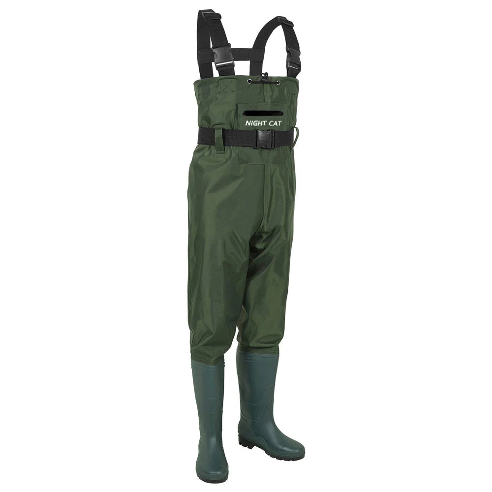 Lightweight Fishing Waders Waterproof Breathable Pvc Rubber Fishing Hunting Chest Waders With Boots