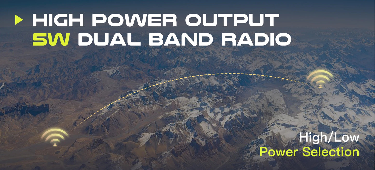 Walkie Talkie Phone APP Wireless Program HAM Air Band Long Range Radio USB Type-C Cable Prog/Charge