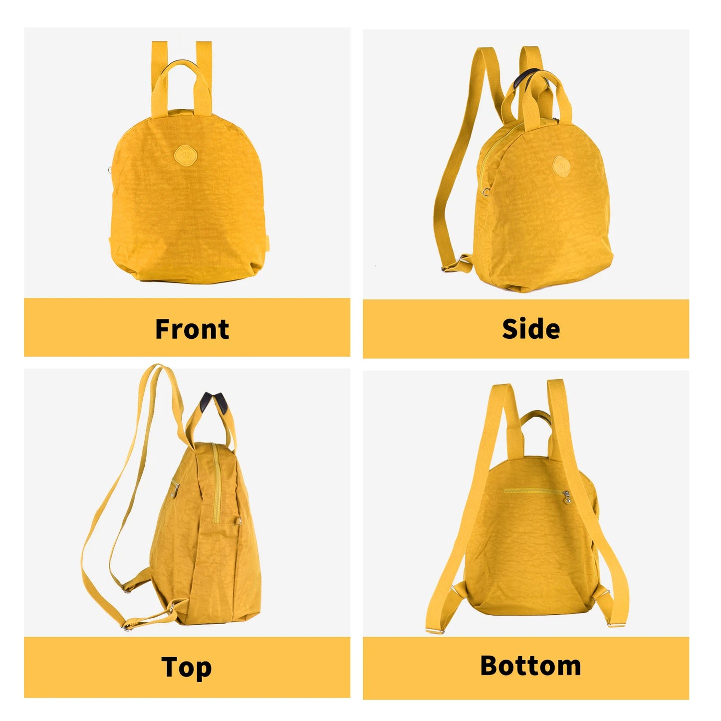 Y2K Women's Backpack Lightweight Large Capacity Waterproof Casual Round Shoulder Tote
