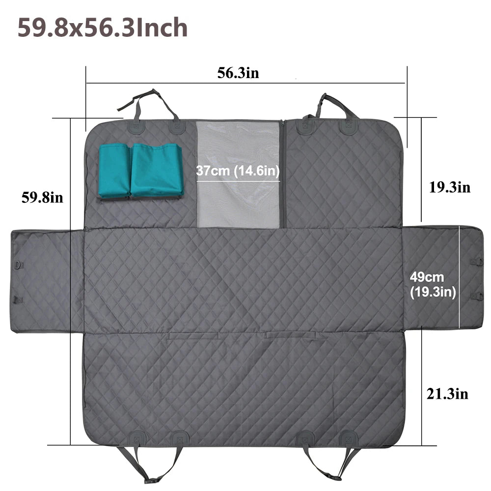 Dog Car Seat Cover Waterproof Pet  Hammock Car Rear Back Seat Protector Mat Safety