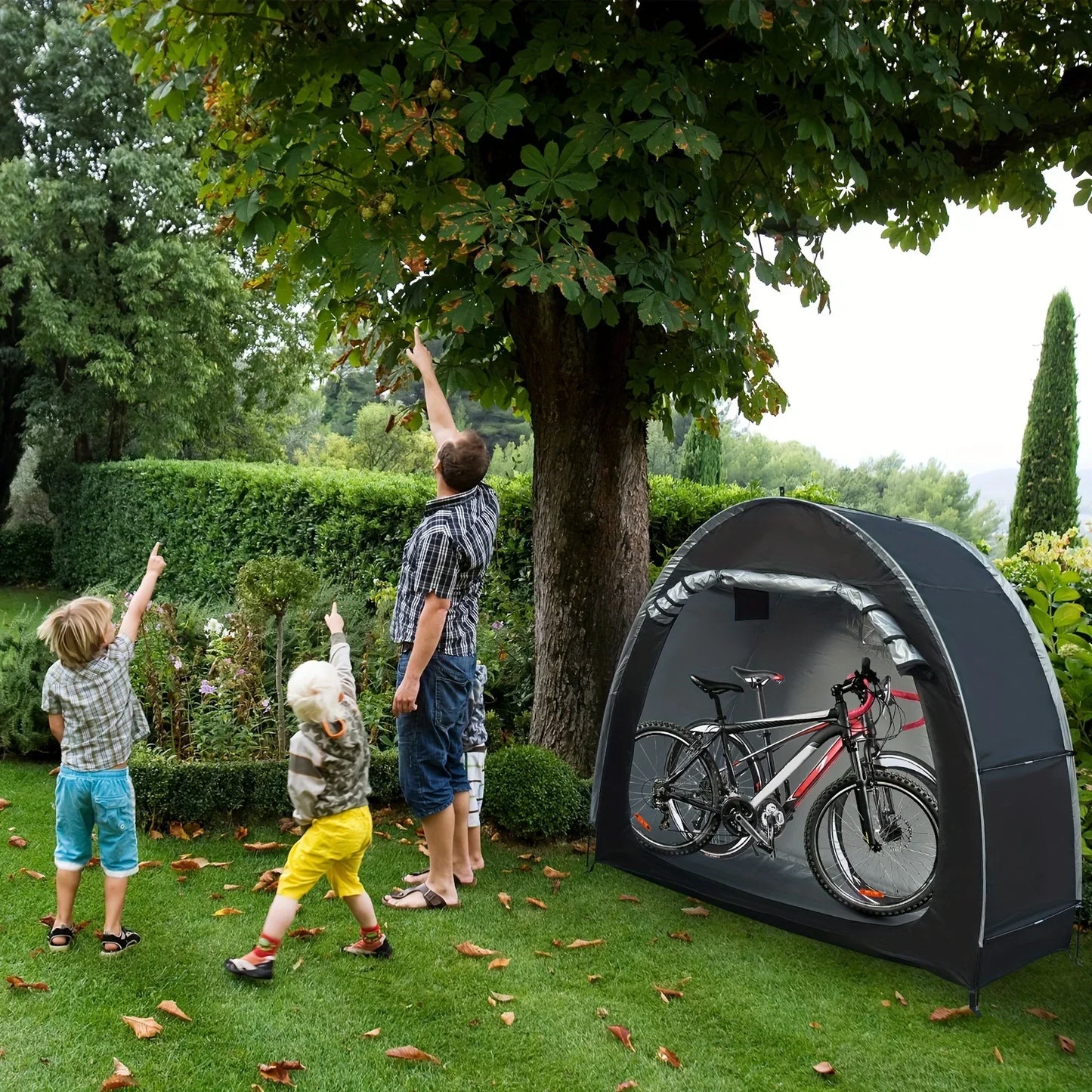 Outdoor Storage Bicycle Shelds,Foldable Portable, Waterproof Foldable Bicycle Protective Gear