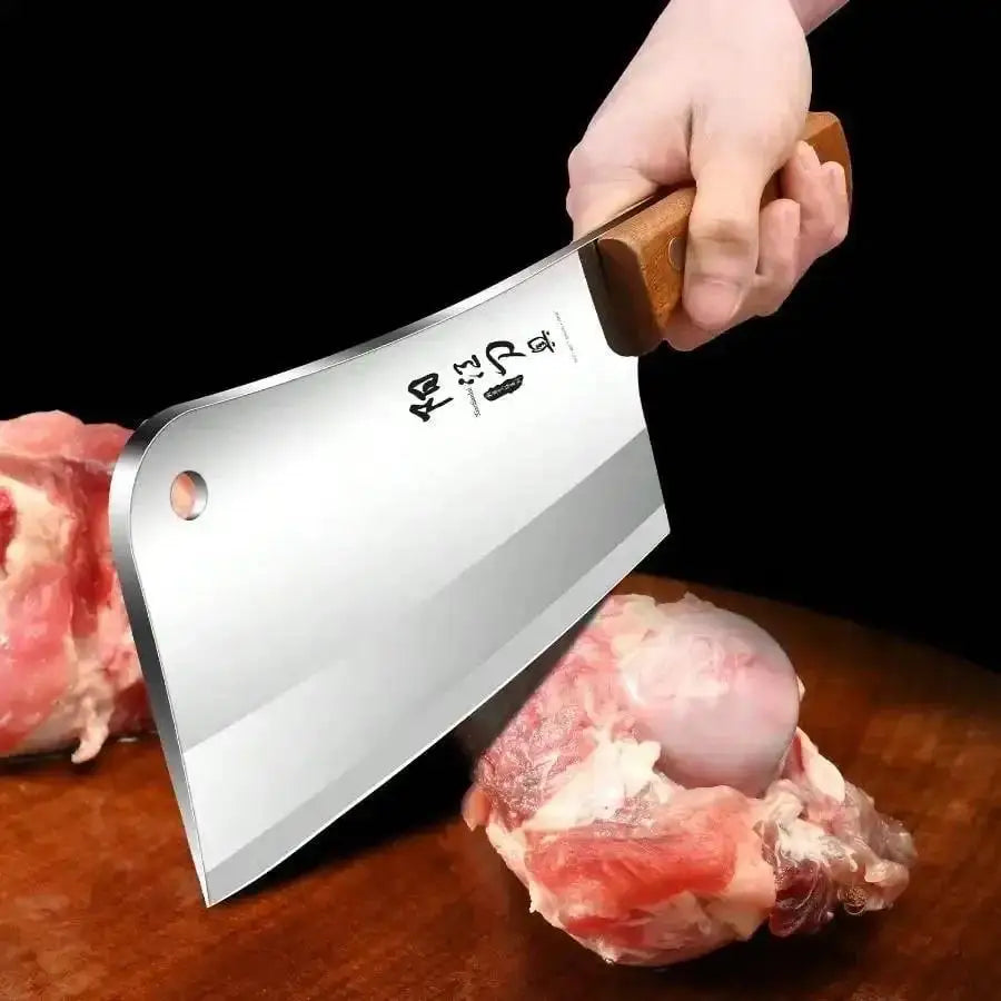 Heavy-Duty Butcher's Bone Cutting Knife-Thick Blade efortless Chopping, Professional-Grade Quality