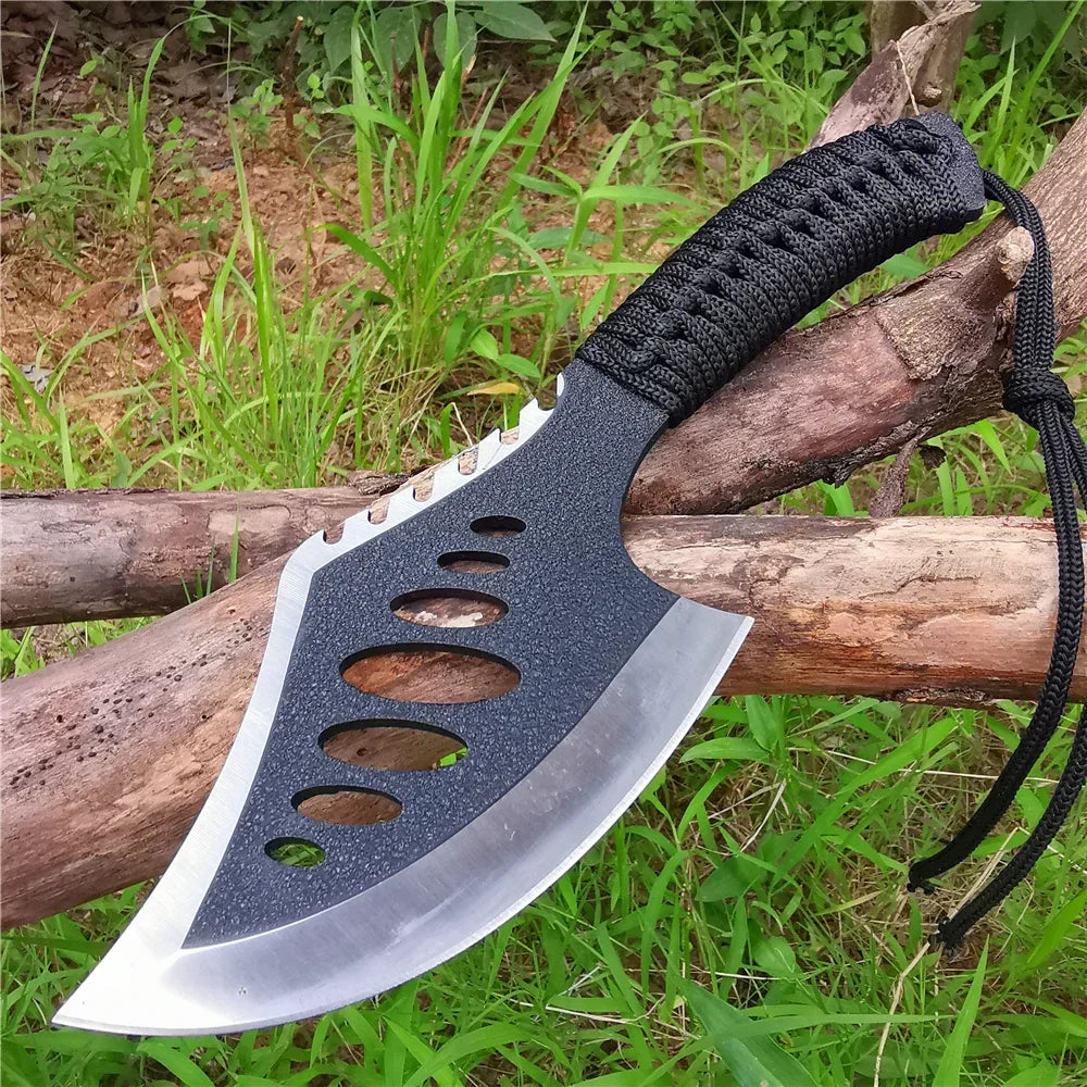 Compact Outdoor Tomahawk: Stainless Steel Blade, Non-Slip Handle, Jungle Machete & SurvivalTool