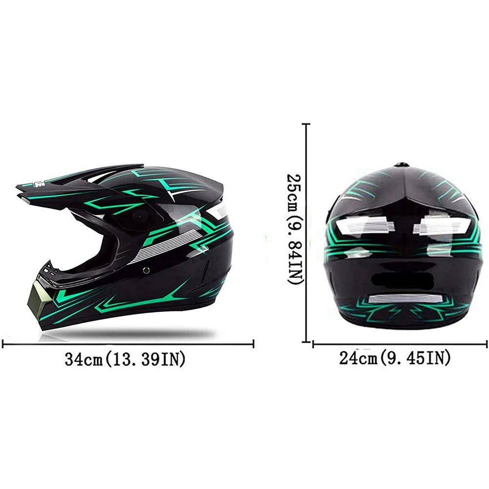 Motorcycle Full Face Helmet  Motocross Resistant ABS Engineering Plastic/Adult/Cross Country