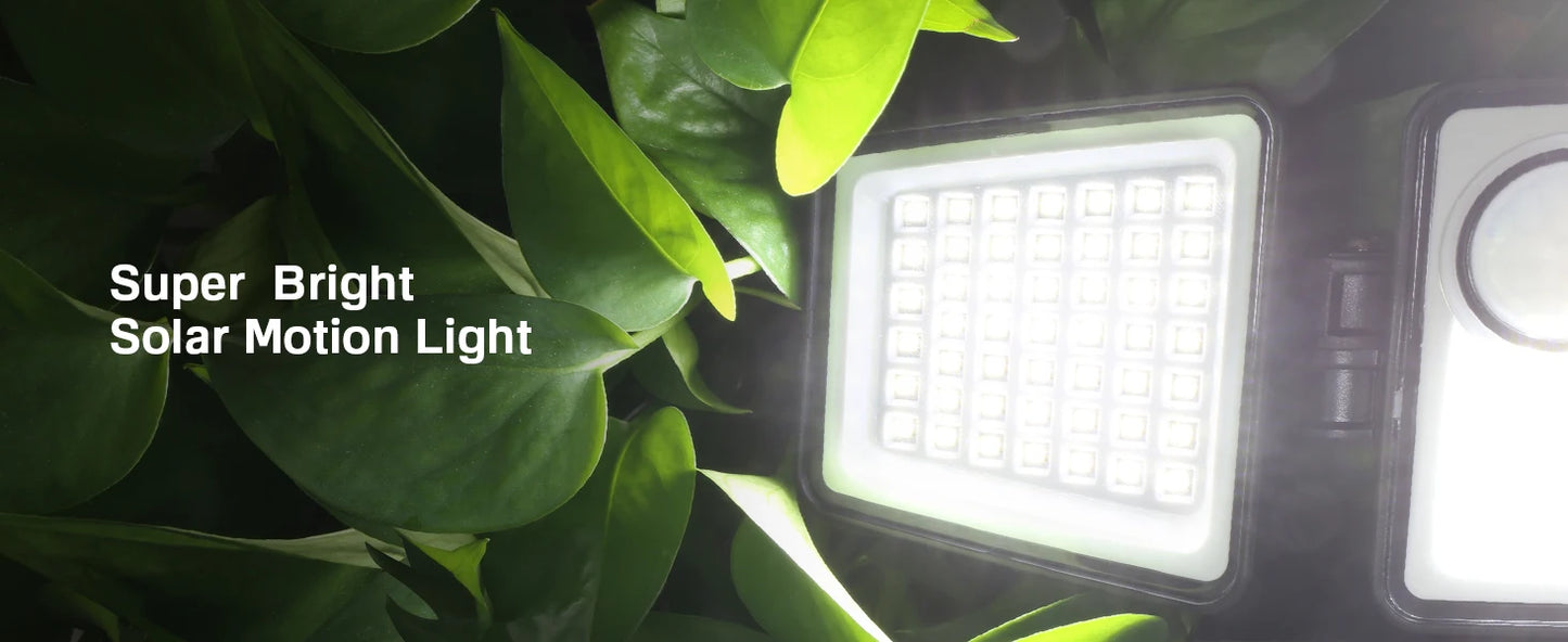 Solar Outdoor Lights - 3000LM 188 LED Motion Sensor Lights Security Lights for Backyard Patio