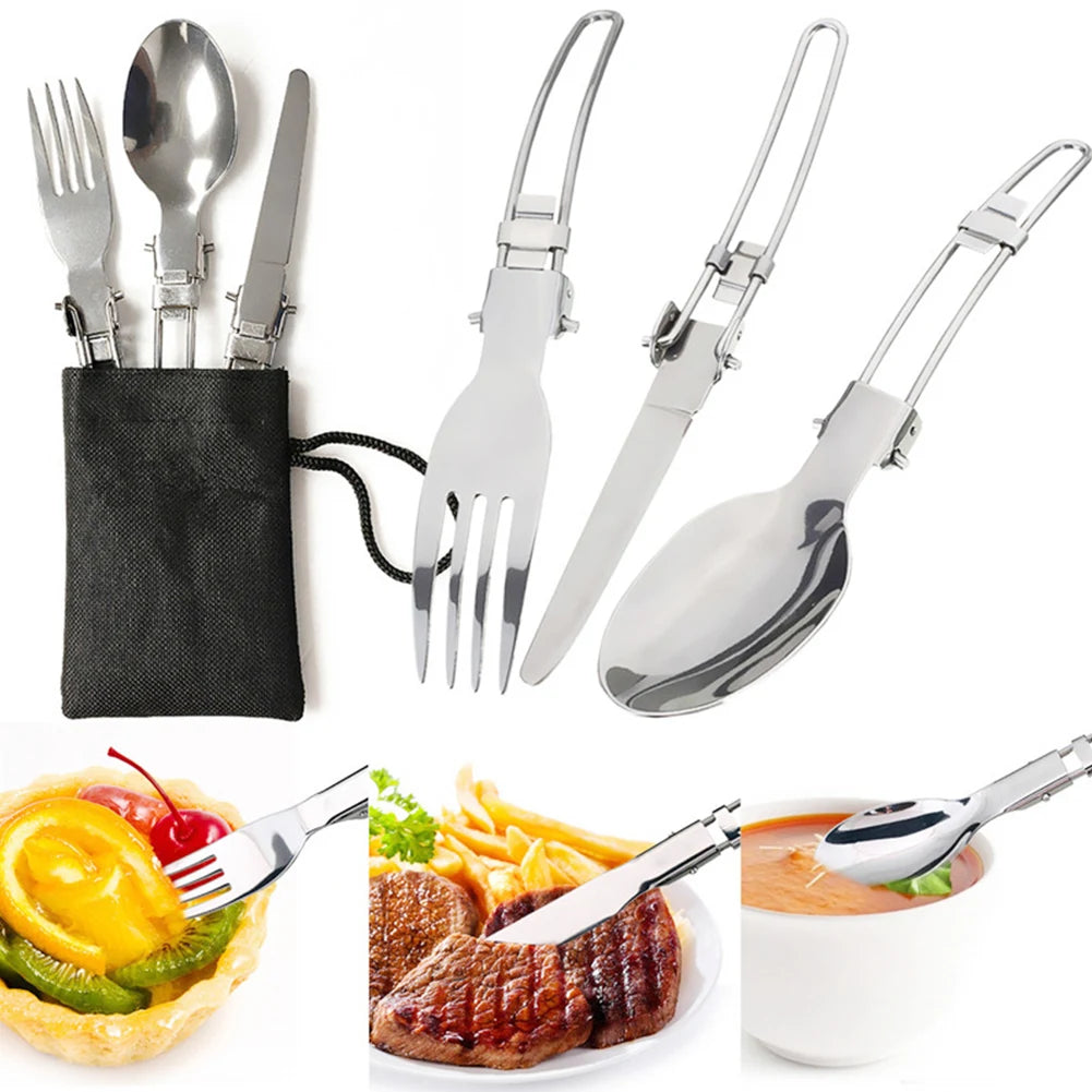 Portable Camping Cookware Stove Kit For Backpackers