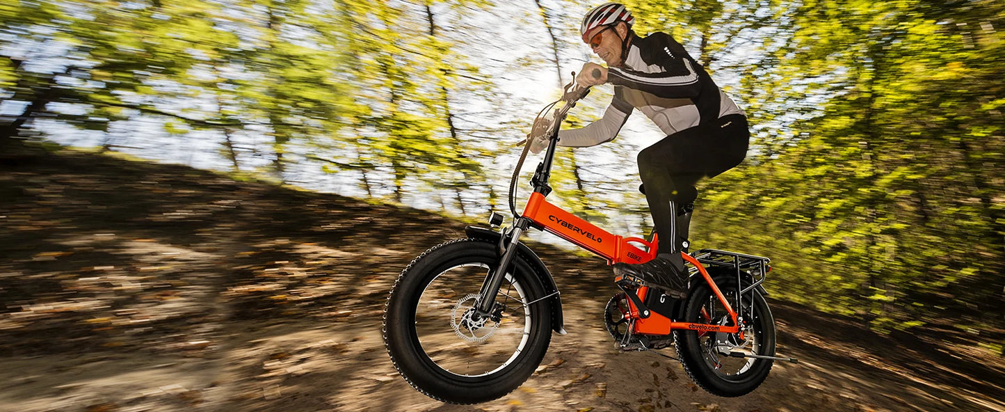 1000W Folding Electric Bike, 48V 20AH Large Removable Battery,30+MPH, 80 Mi Max Range, 20" Fat Tire