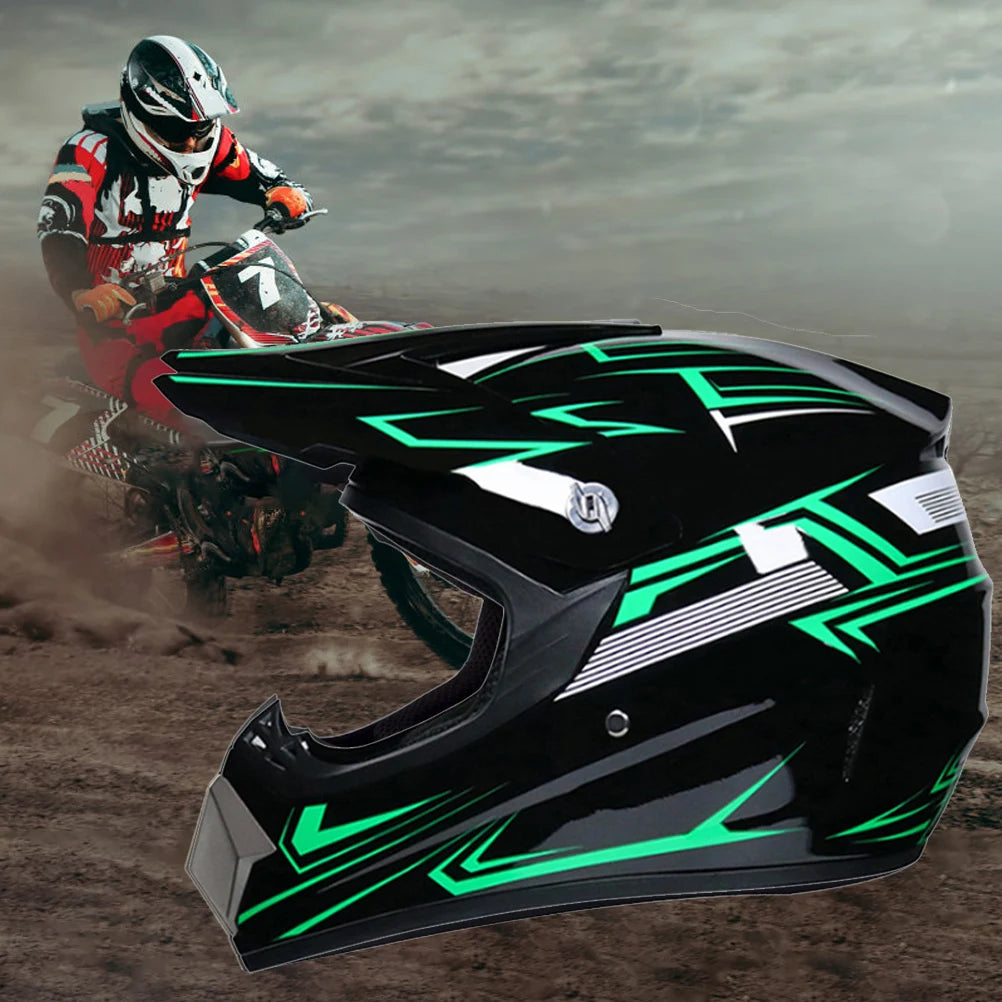 Motorcycle Full Face Helmet  Motocross Resistant ABS Engineering Plastic/Adult/Cross Country