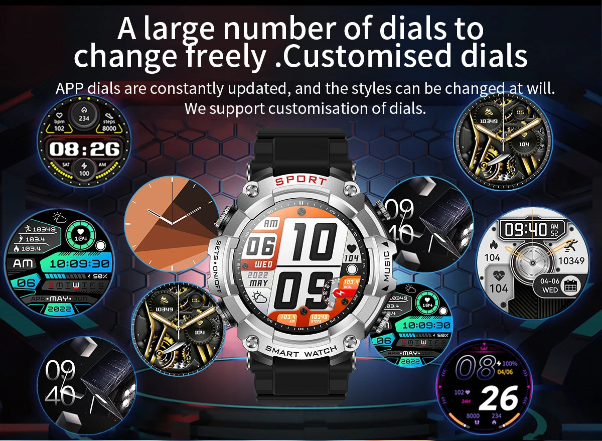 Smart Watch AMOLED Display In-Ear Bluetooth Headset Heart Rate Blood P, Oxygen Sat. Monitoring HD