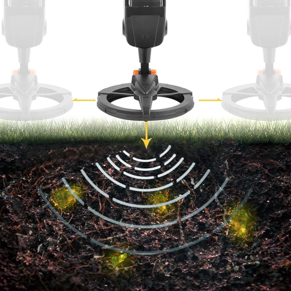 MD1008A LCD Gold Metal Detector Treasure Underground Sensitive Search Coil Main Unit