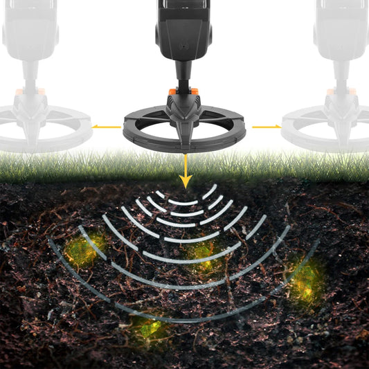 MD1008A LCD Gold Metal Detector Treasure Underground Sensitive Search Coil Main Unit